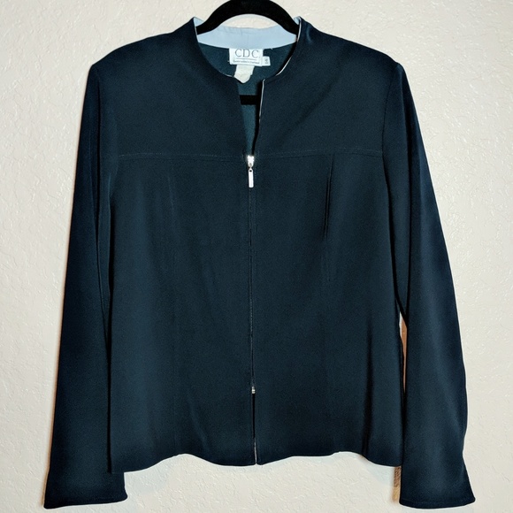 CDC Caren Desiree Company navy jacket size 14 - Picture 7 of 8